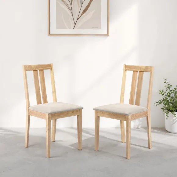 Rufford Set Of 2 Rufford Dining Chairs, Faux Suede 2