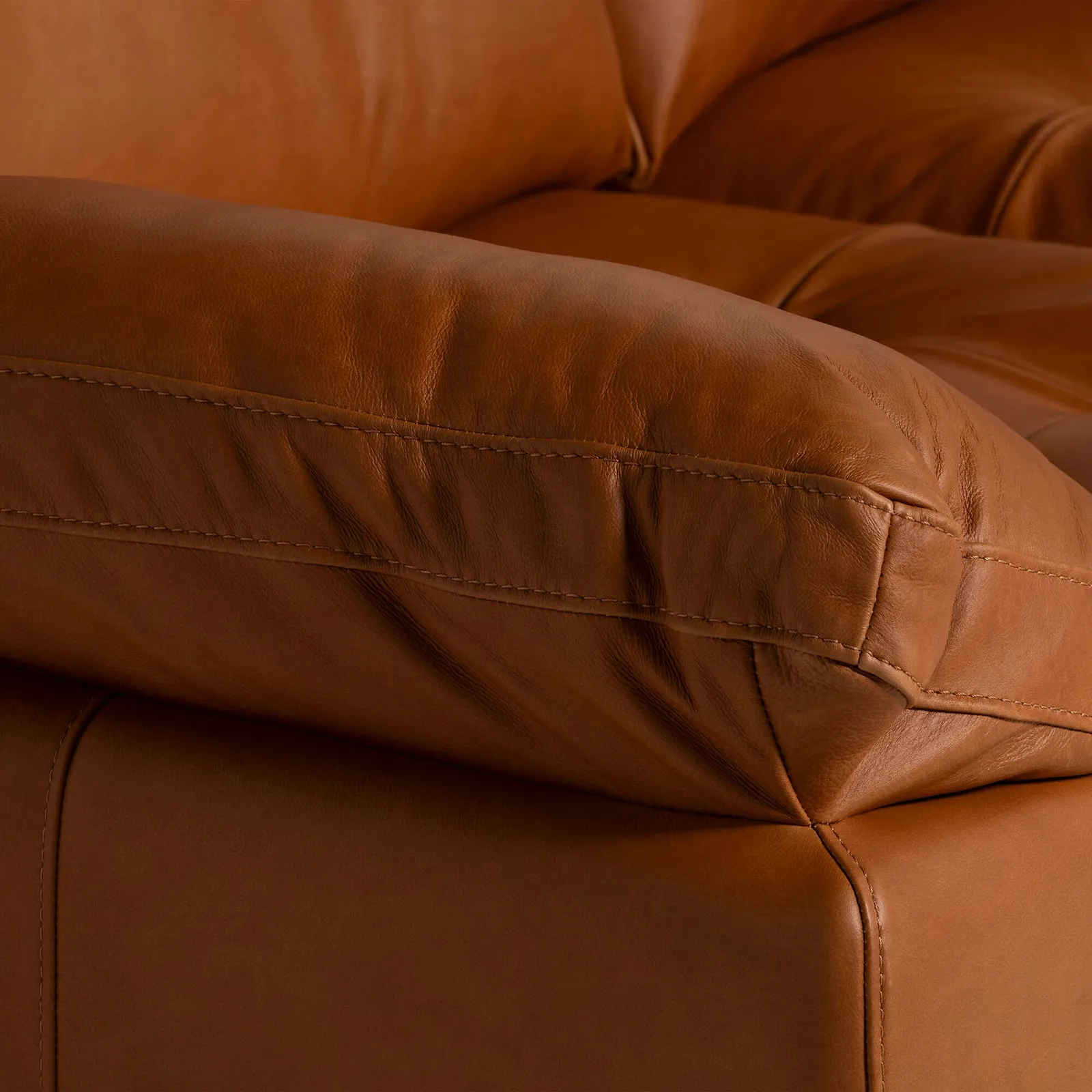 Olson Sofa, Brown Leather | Barker & Stonehouse 5