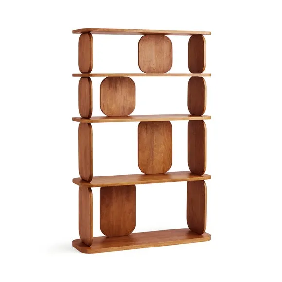 Paddle Bookcase, Mango Wood 4