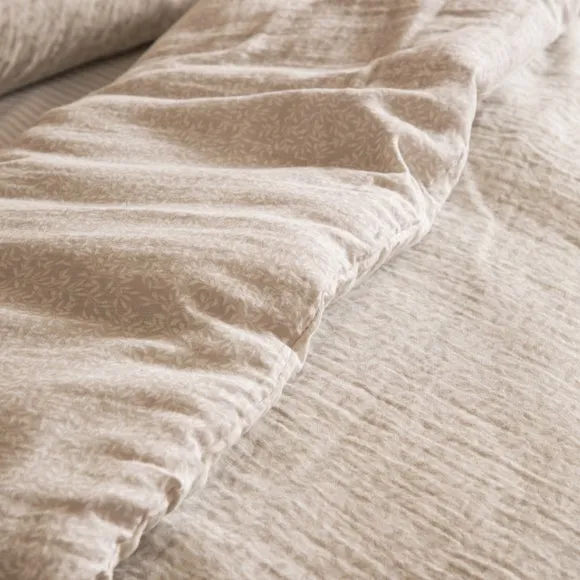 Yard Perrie Leaf 100% Cotton Duvet Cover and Pillowcase Set 3