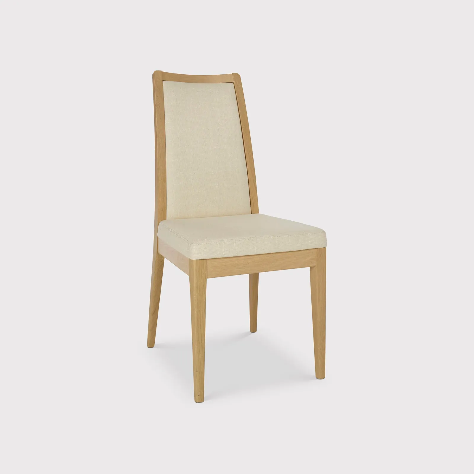 Ercol Romana Padded Back Dining Chair, Neutral Fabric | Barker & Stonehouse 2