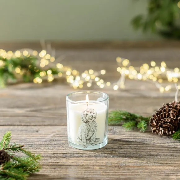 Cockapoo Dog Linen Candle