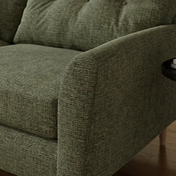 Sven Soft Texture Chenille 3 Seater Sofa 4