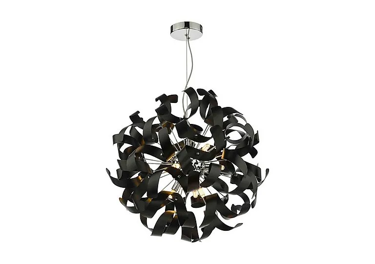 Swash 9 Light Pendant - Black