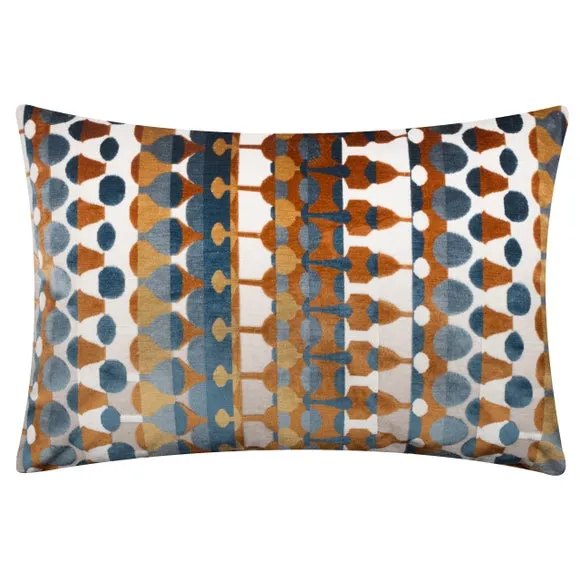 Furn. Metro Abstract Velvet Rectangle Cushion 3