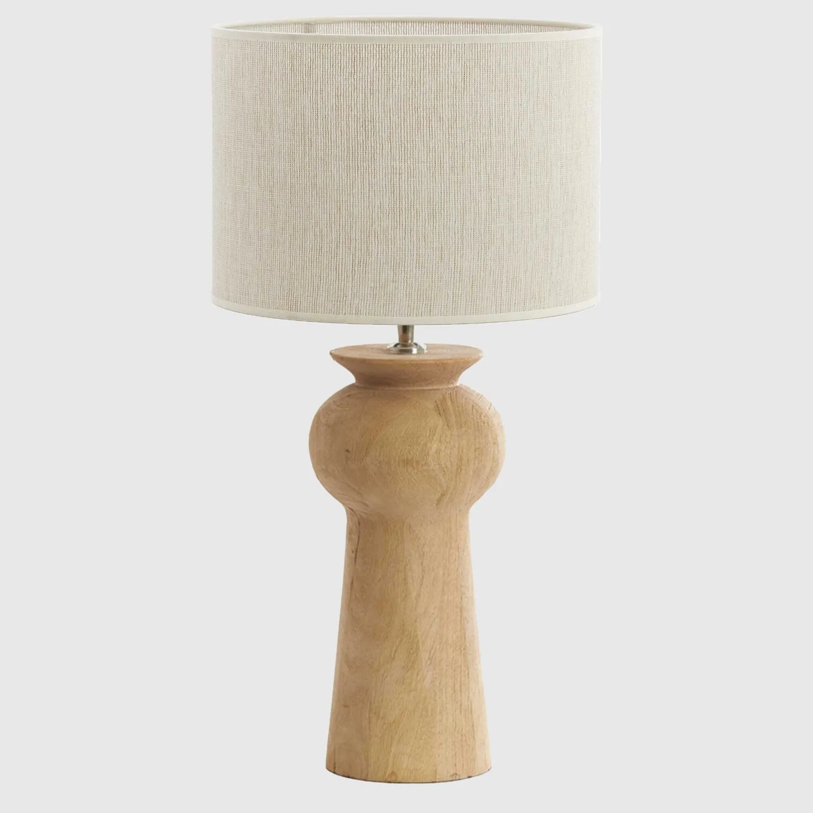 Curved Wooden Table Lamp, Neutral | Barker & Stonehouse