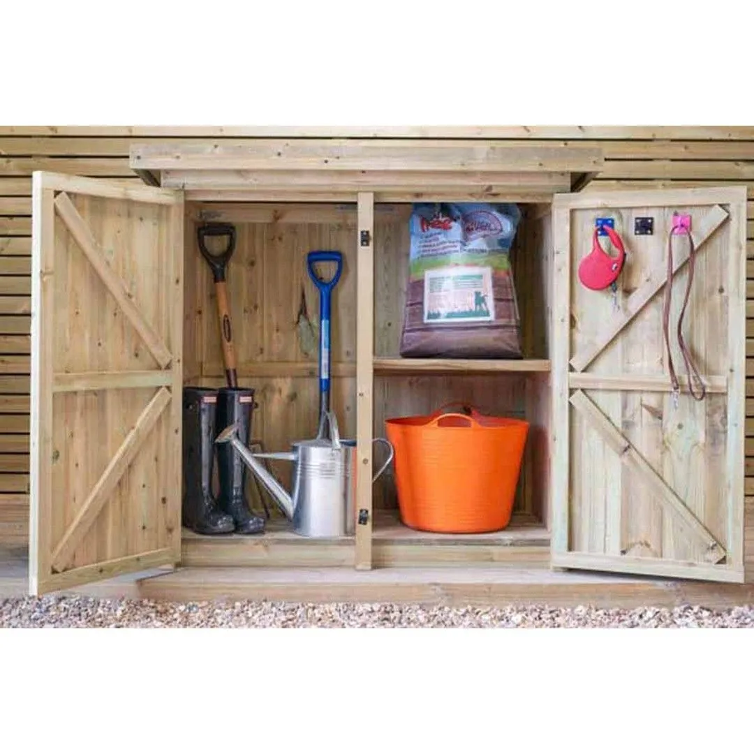 Buttercup Farm Gisburn Garden Store Medium - Timber - L96 x W160.6 x H123 cm in Brown