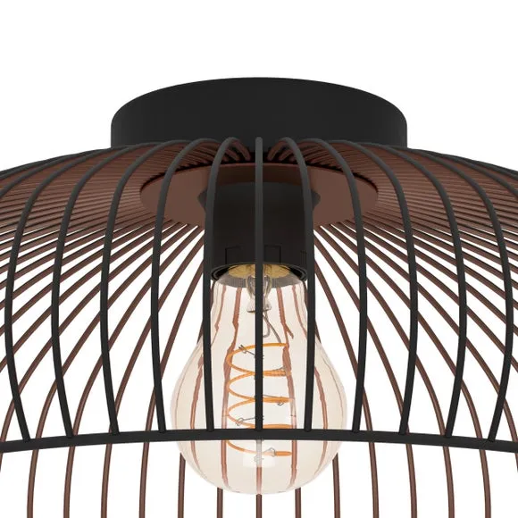EGLO Almanzora Industrial Flush Ceiling Light 2