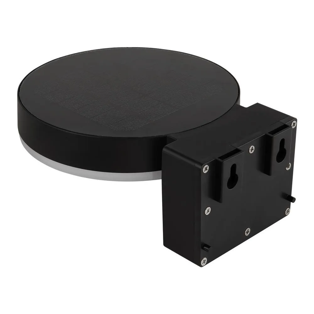 Netlighting Solarleuchte Outdoor Modern Wall Lamp Matt Black IP44 LED 4000K 3