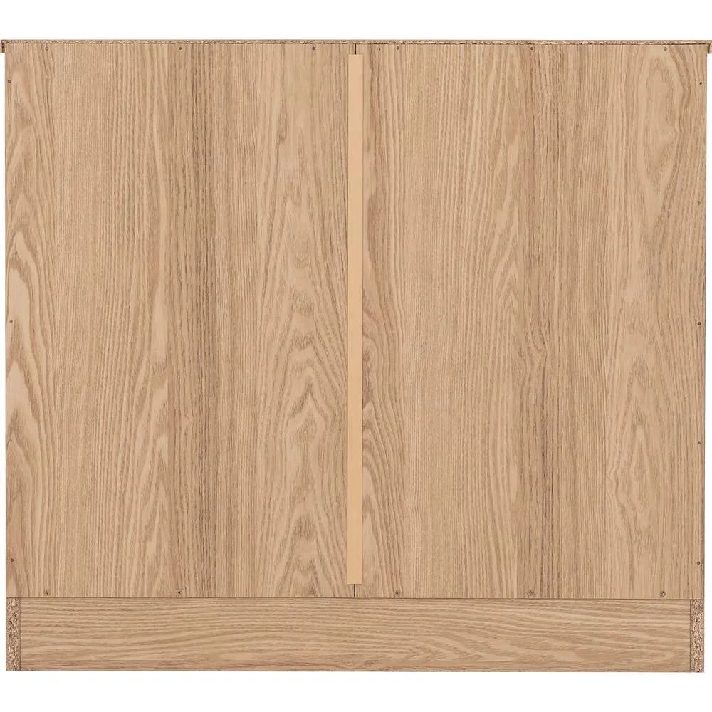 Seconique Tessa 3 Drawer Chest - Natural Oak Effect in Light Oak 6