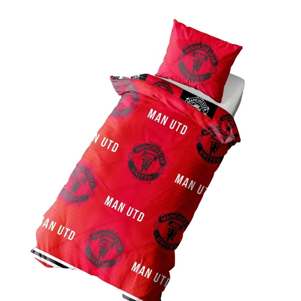 Manchester United FC Honour Reversible Duvet Set in Red