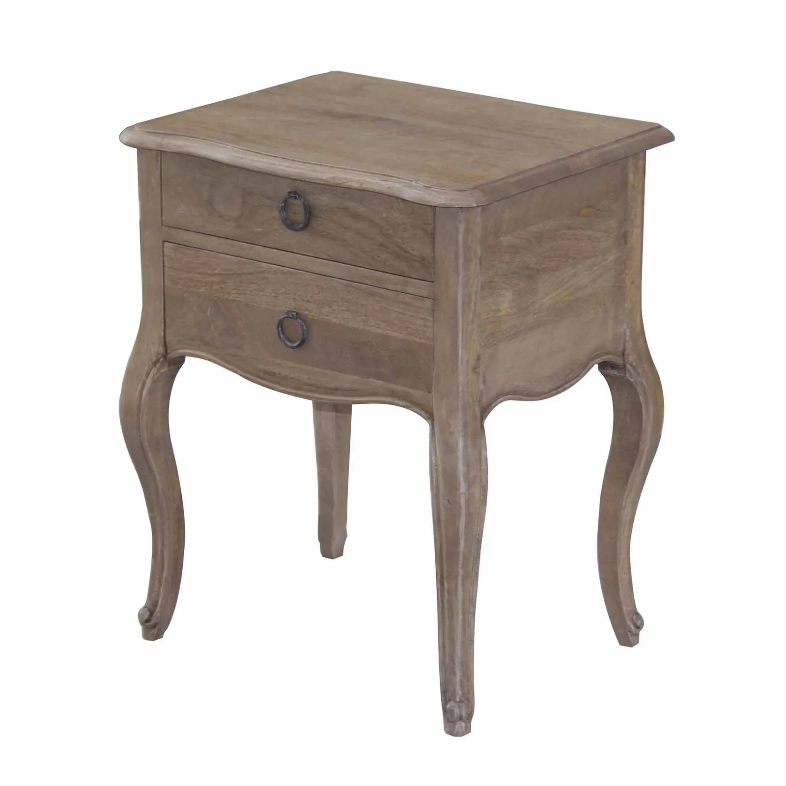 Amelie 2 Drawer Bedside Table Brown