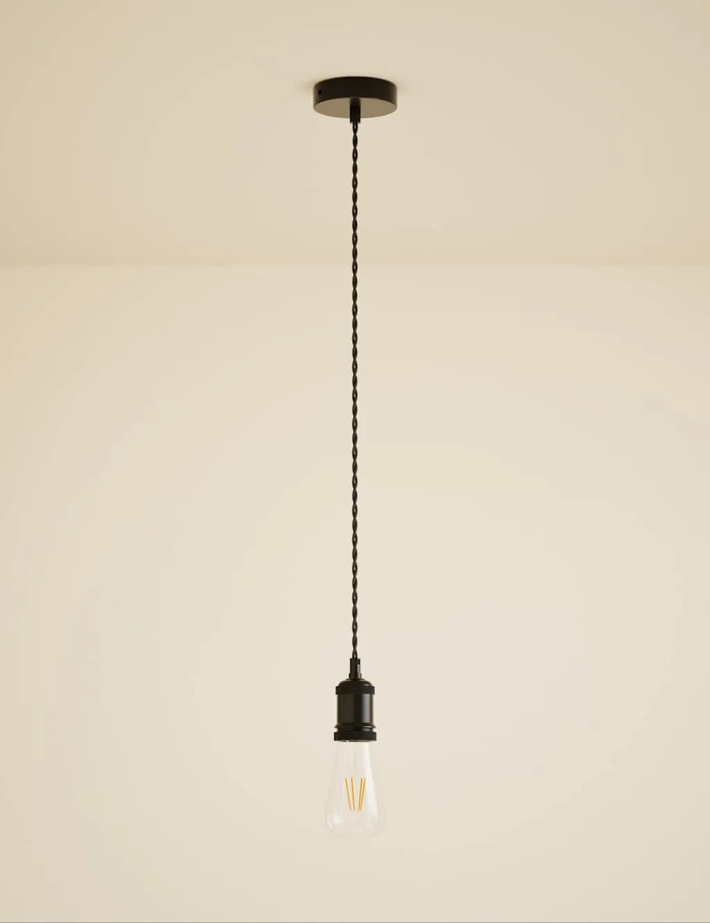 M&S Twisted Chain Lighting Cable Kit Black/Black