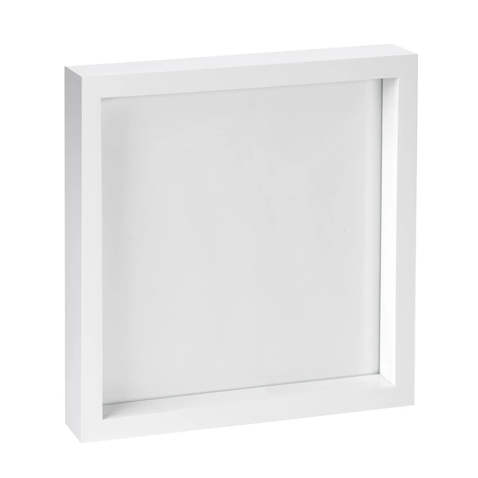 Nicola Spring 3D Box Photo Frame - 10" x 10" - White