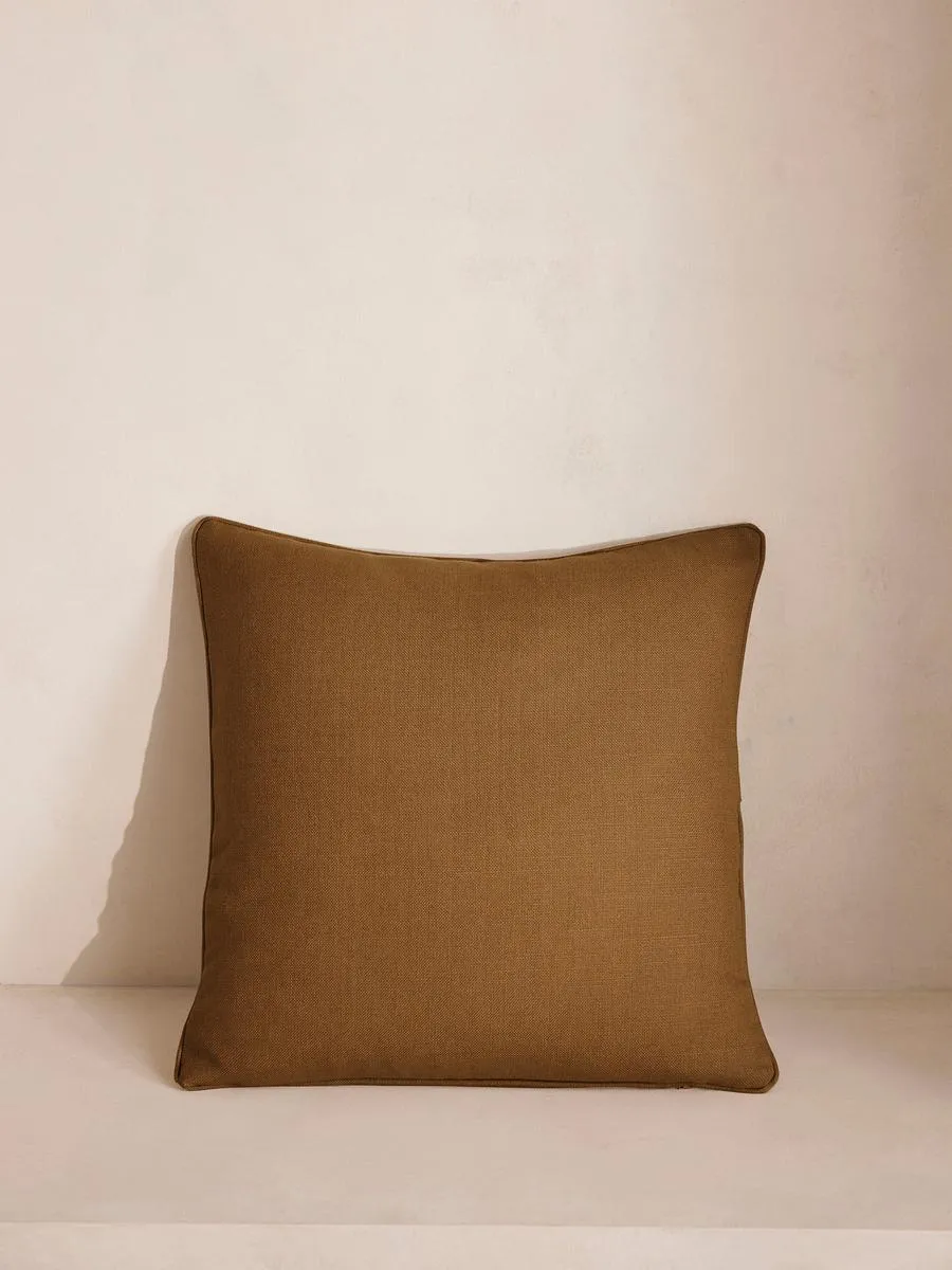 Vinnie Square Cushion, Ochre