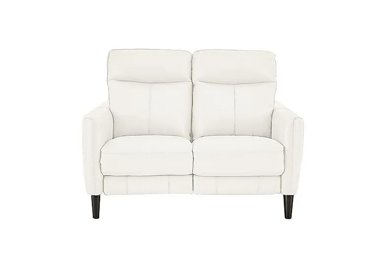 Compact Collection Petit 2 Seater Leather Sofa - BV Star White