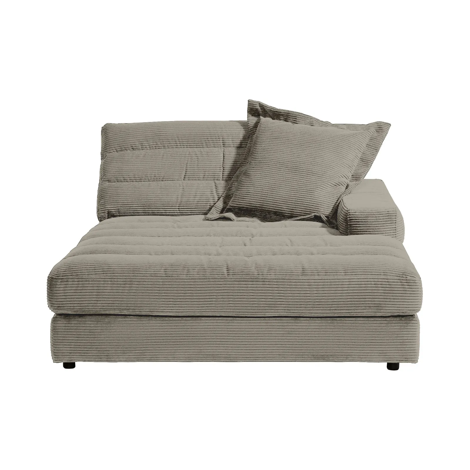 Twain Large Long Armchair Armrest Right Modular Sofa, Grey Fabric | Barker & Stonehouse 3