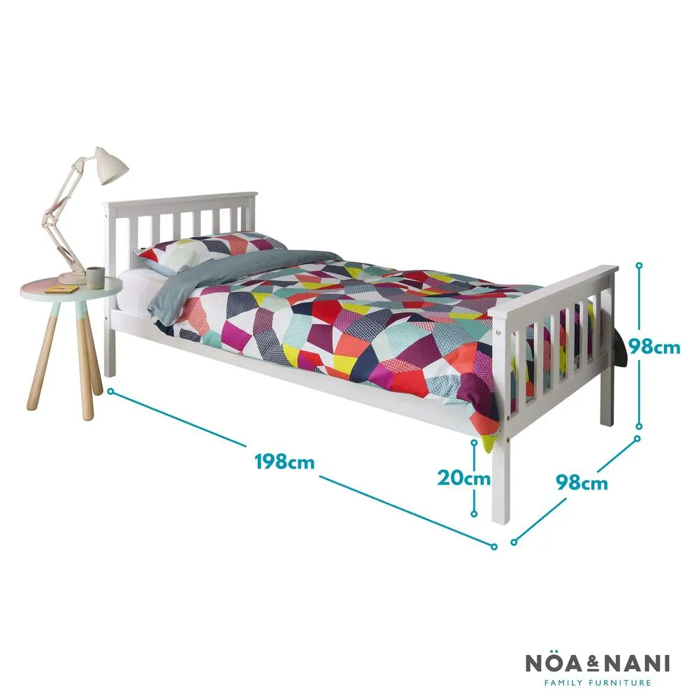 Nöa and Nani Dorset Single Bed in White 6