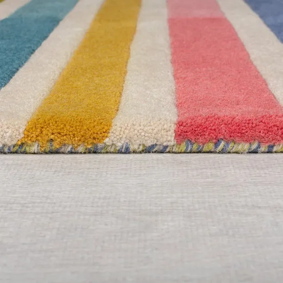 Piano Stripe Wool Rug 4