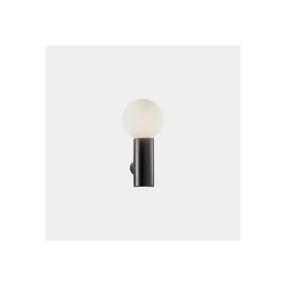 Netlighting Mist Single Bathroom Wall Light Metallic Black E14 2