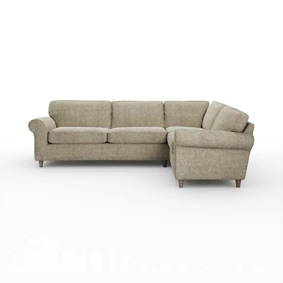 Flori Chunky Chenille Corner Sofa 6