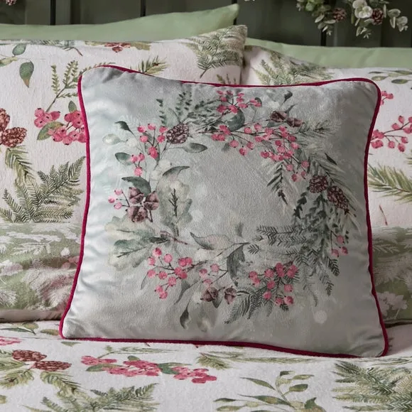 Winter Sprigs Square Cushion 4