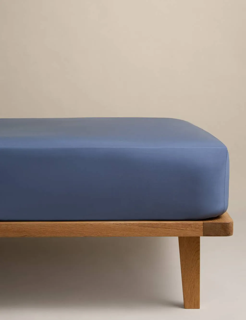 M&S Egyptian Cotton 230 Thread Count StayPut Fitted Sheet Slate Blue