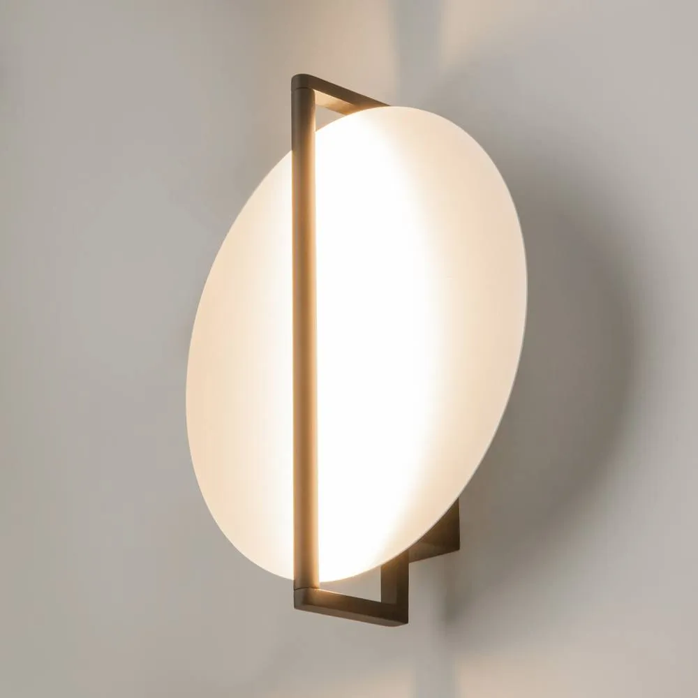 Netlighting Mira Modern Integrated LED Wall Lamp Black 3000K 200lm White Shade 2