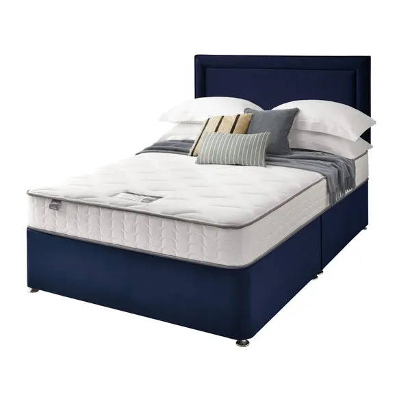 Silentnight Divan Bed With Malvern Velvet Headboard and 800 Pocket Sprung Mattress 2