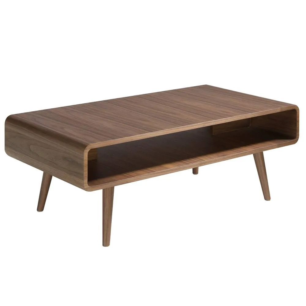 Angel Cerda Walnut Rectangular Coffee Table 120x60x43 cm