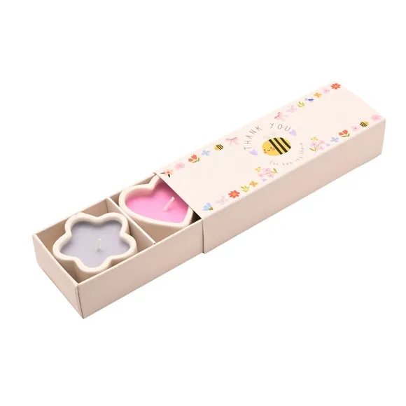 Love Life Thank You Set of 3 Lychee & Raspberry Mini Candles 3