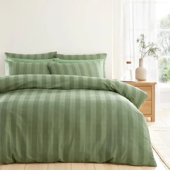 Dixon Waffle 100% Cotton Duvet Cover & Pillowcase Set 1