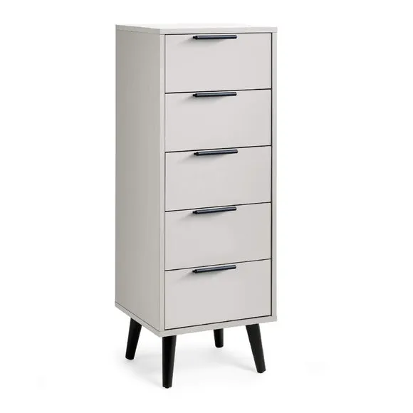 Alba Narrow 5 Drawer Chest 2