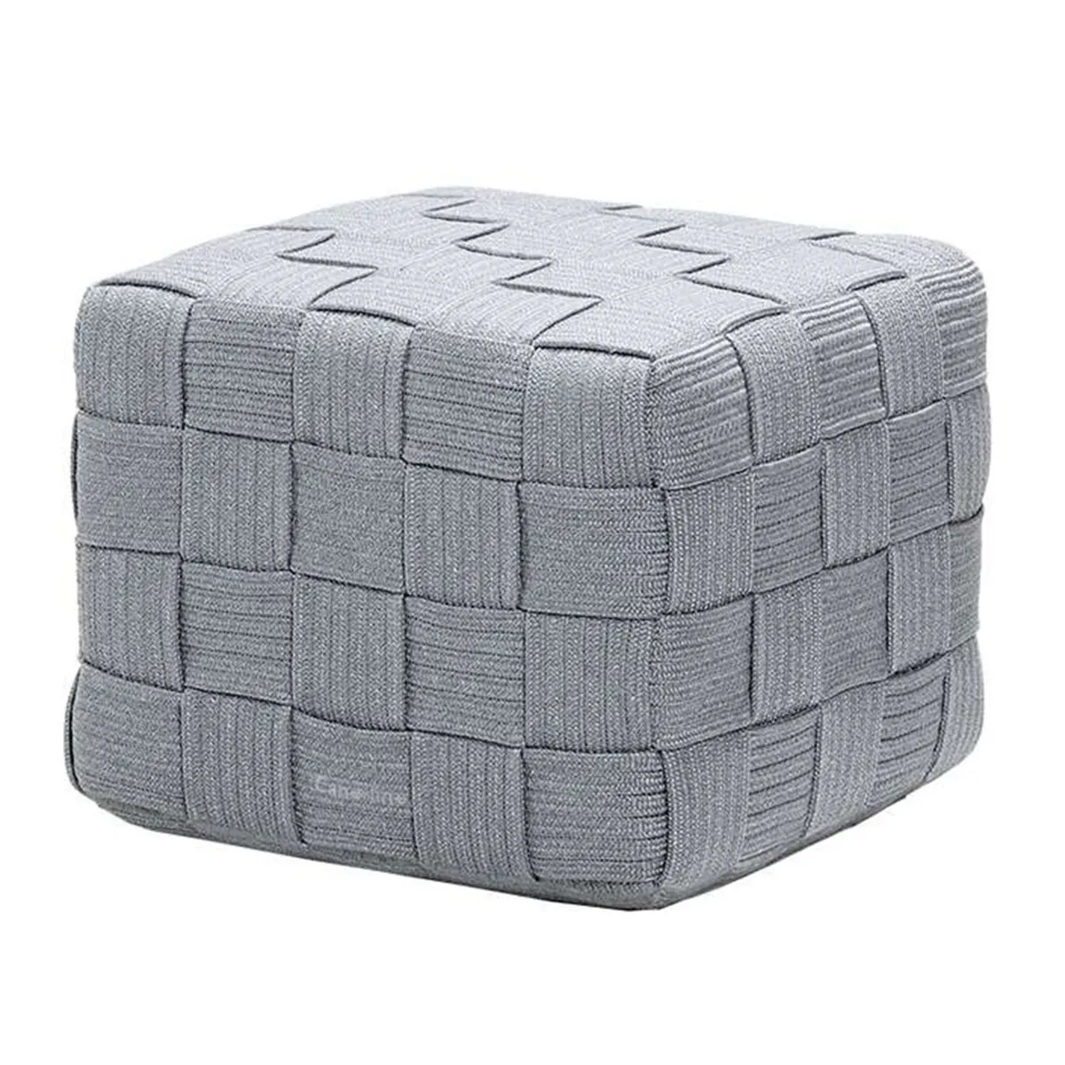 Cane-line Cube Footstool, Light Grey