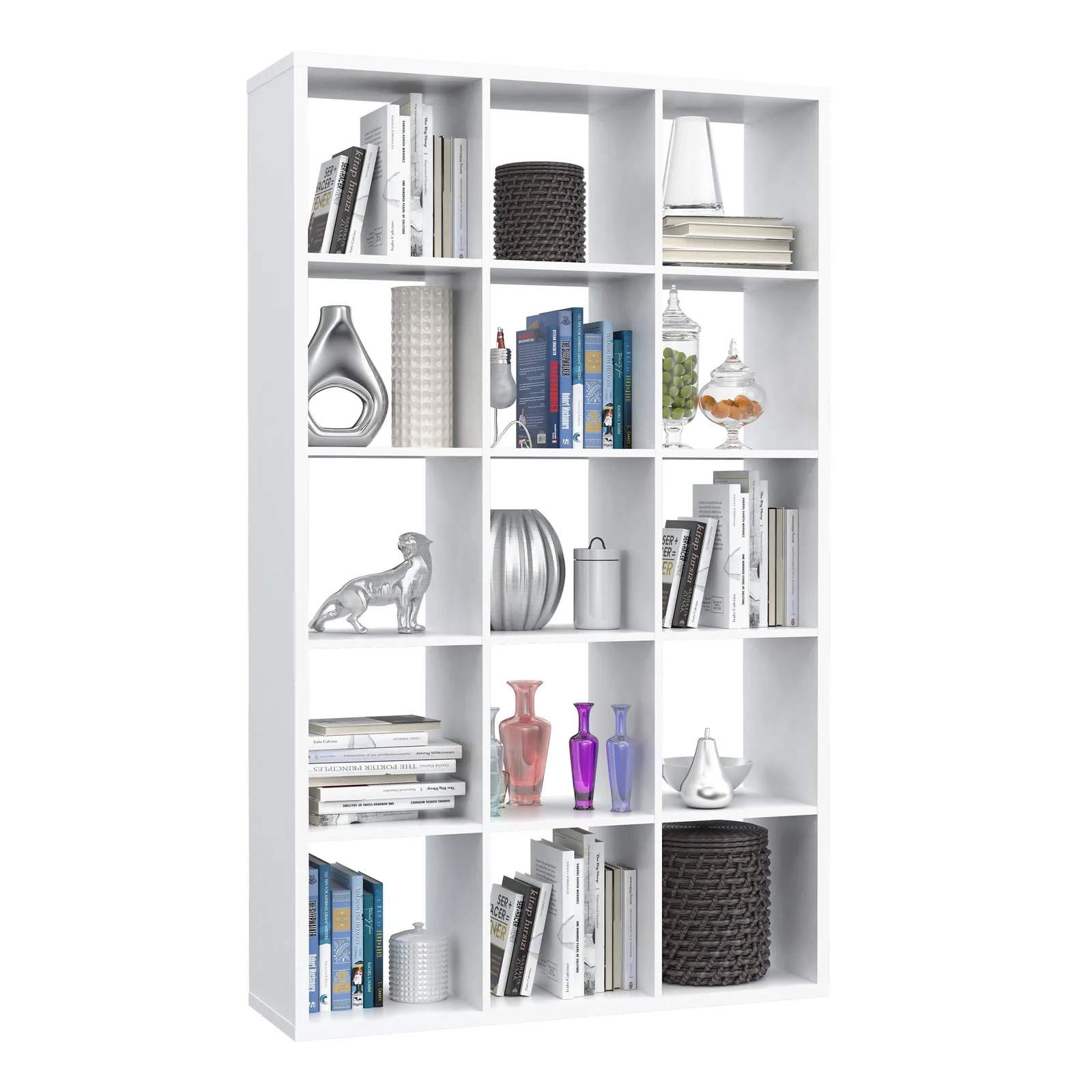 Furniture To Go Mauro 3x5 Storage Unit in in White 6