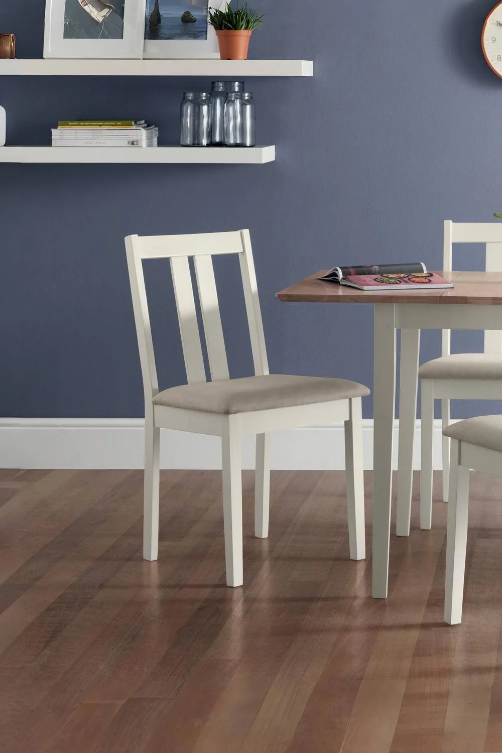 Julian Bowen Rufford Dining Chair (Set of 2) in Ivory 1