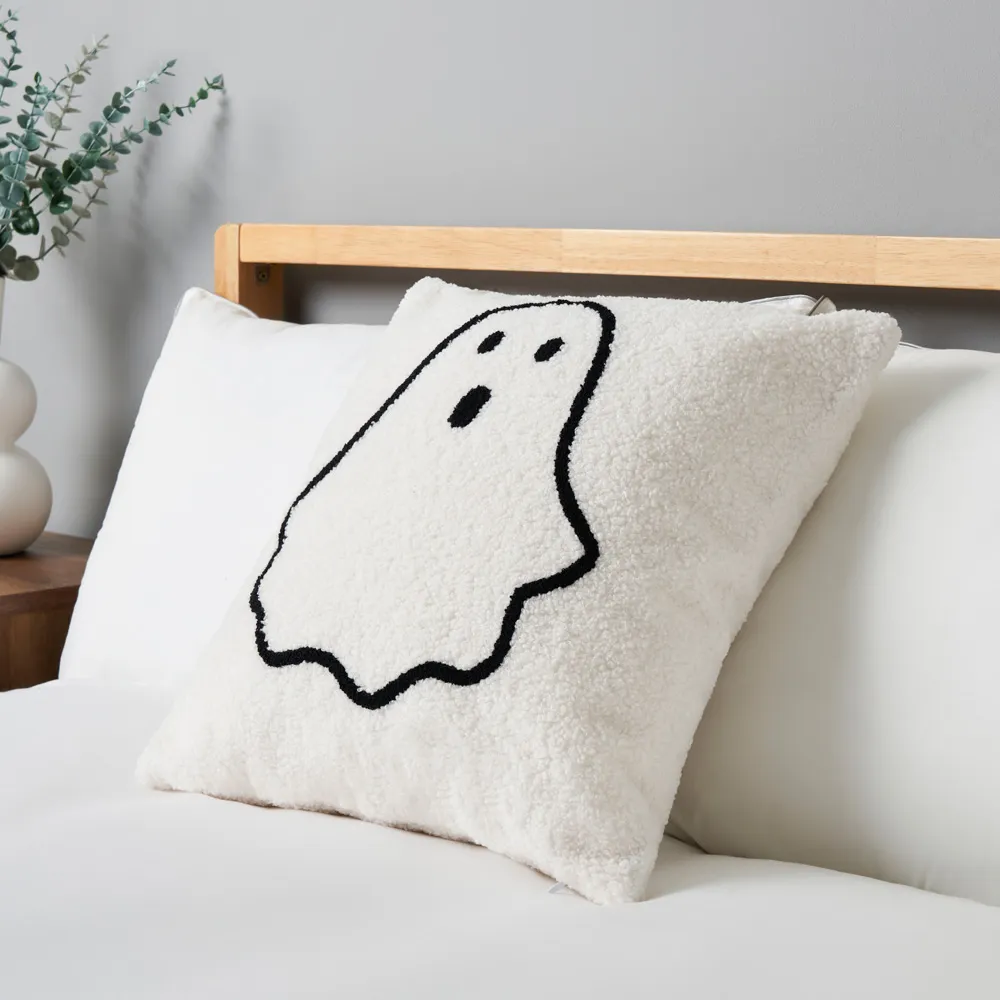Ghost Tufted Cushion, White