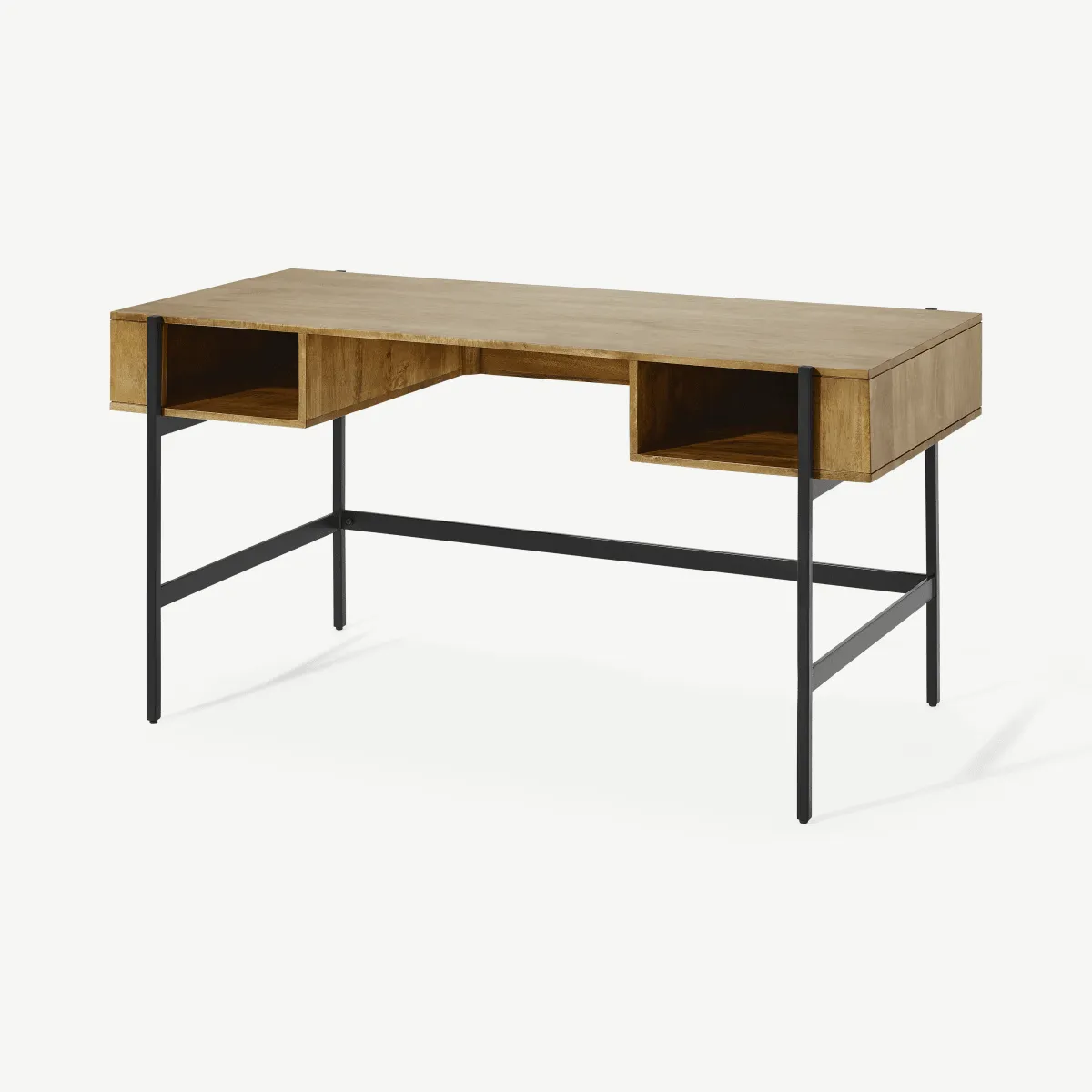 Morland Wide Desk, Light Mango Wood