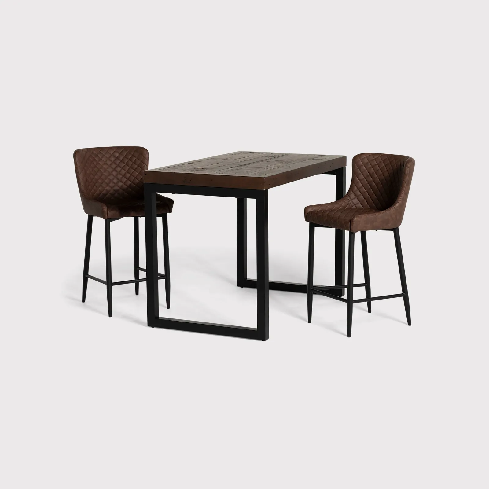 Tacoma Bar Table & 2 Rivington Counter Stools, Wood | Barker & Stonehouse