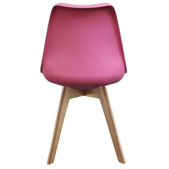 Fusion Living Soho Plastic Dining Chair with Squared Legs 5