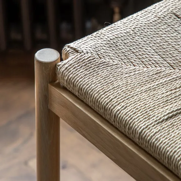Return - Elda Rope Dining Stool, Natural 2