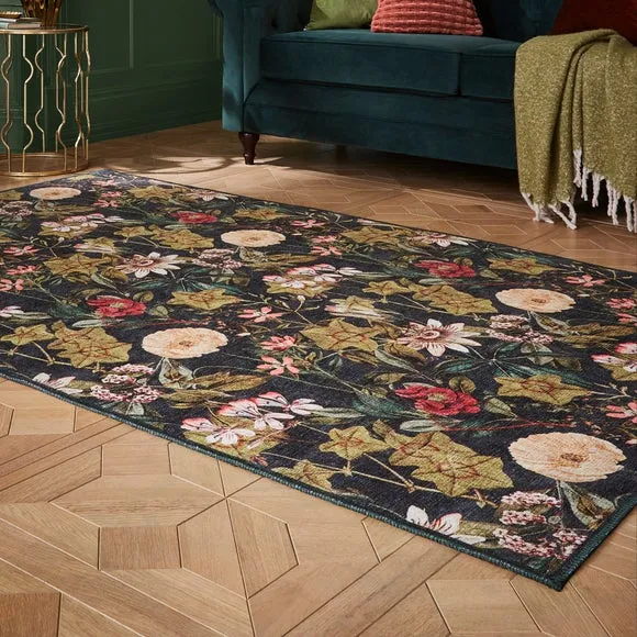 Clarke and Clarke Passiflora Washable Rug 1