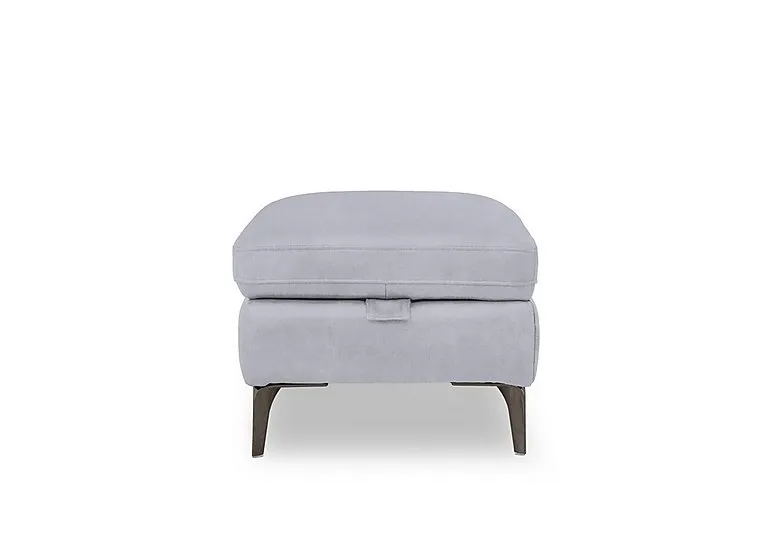Morgan Fabric Storage Footstool - Dexter Smoke