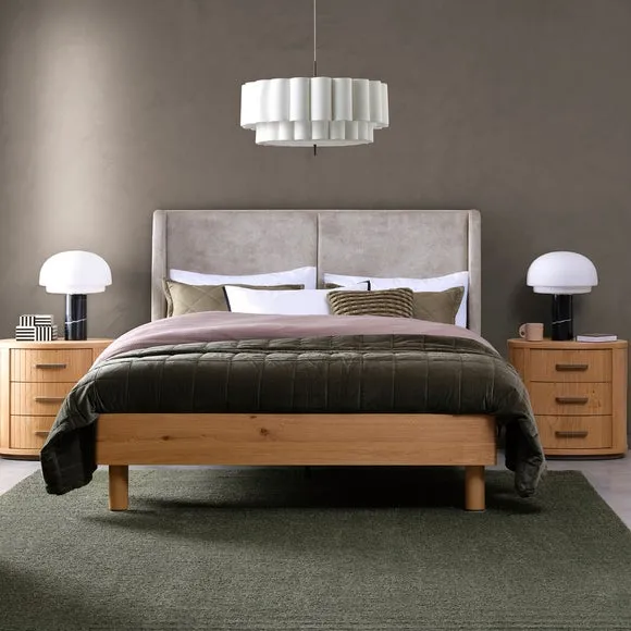 Bentley Designs Vega Knotty Oak 3 Drawer Bedside Table 6
