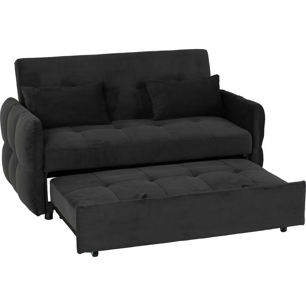 Seconique Chelsea Sofa Bed Black Fabric 3