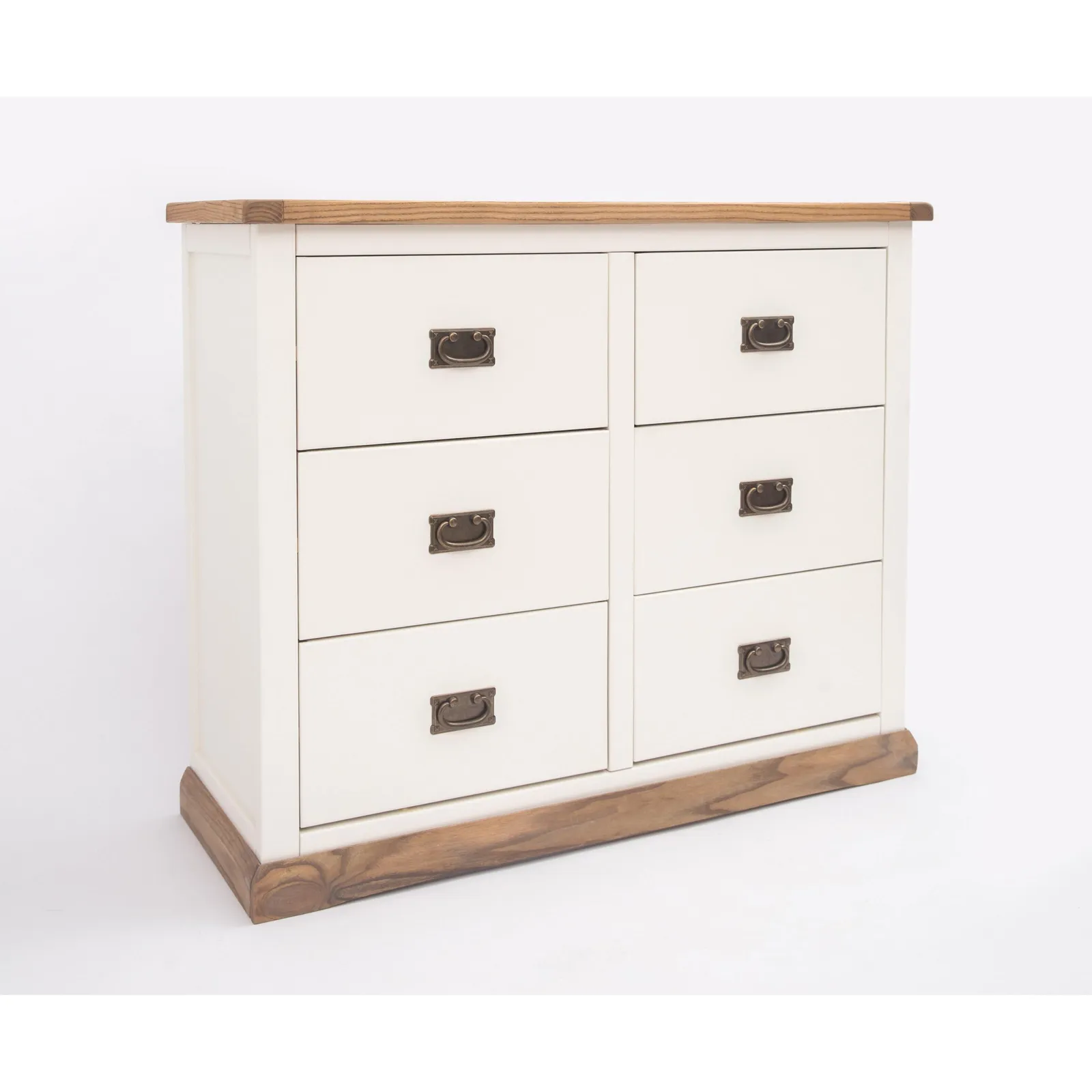 Cabinet Bits Tropea 6 Drawer Chest of Drawers Bras Drop Handle in Off-White 3