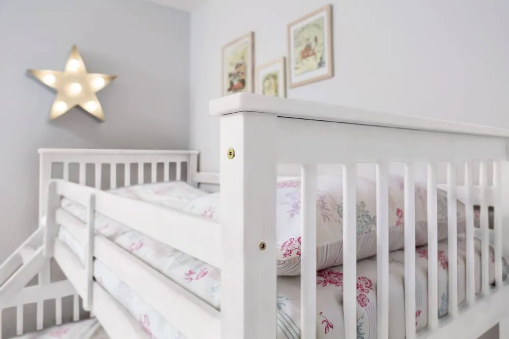 Nöa and Nani Hanna Triple Bunk Bed with Single and Double Bed in White 2