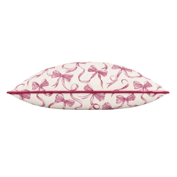 Pink Bows Square Cushion 3