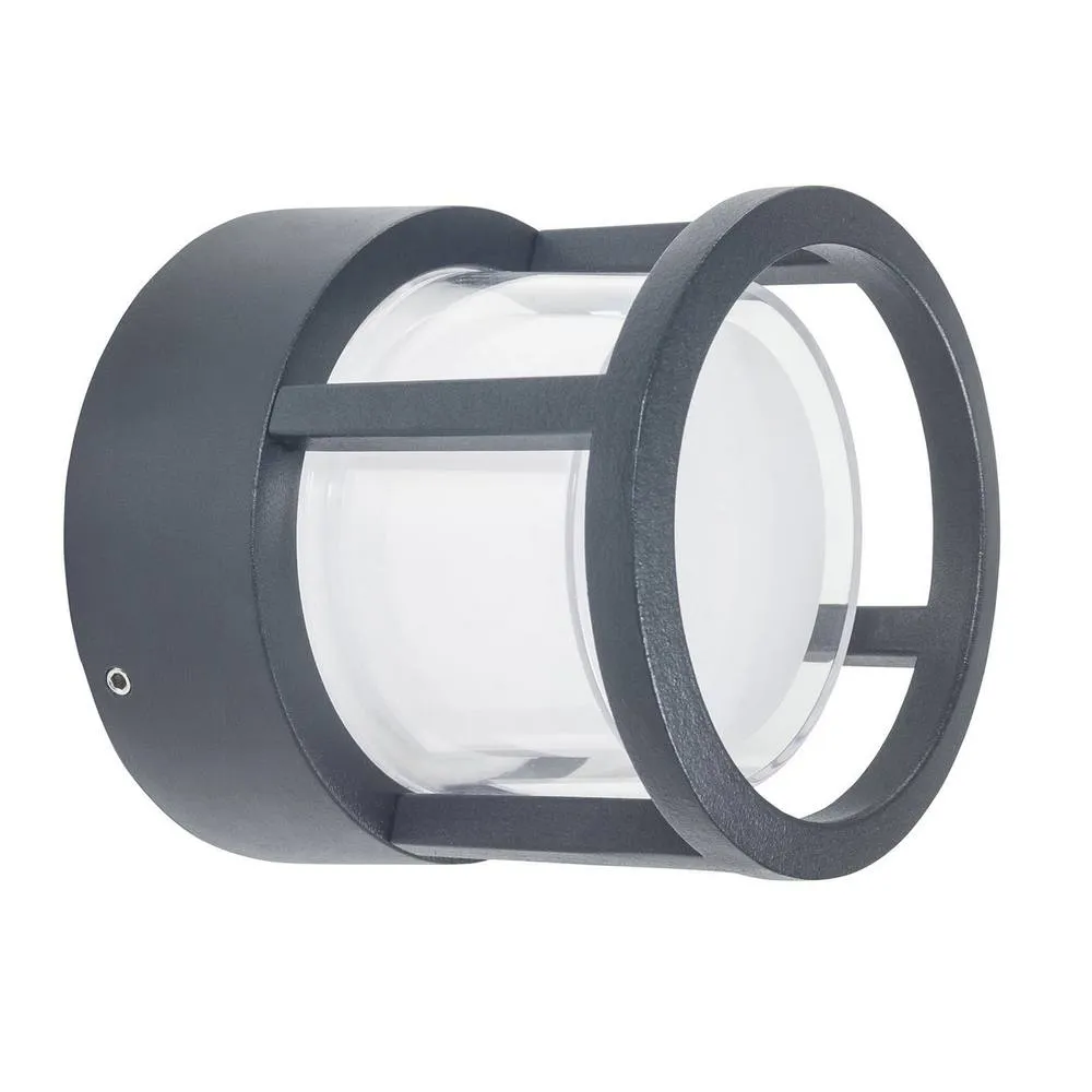 Netlighting One Outdoor Modern Wall Lamp Black LED 6.3W 3000K IP54 On Off