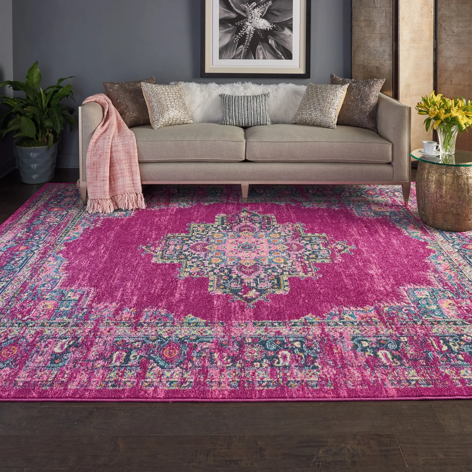 Fuchsia Passion 2 Rug